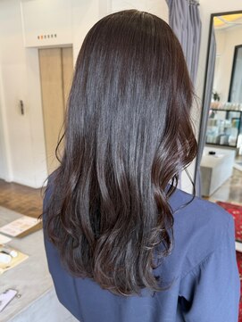 ヘアーアイスカルテット(HAIR ICI QUARTET) ブリーチなしカラー◎透明感ブラウン夏カラー/小顔レイヤー