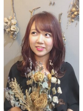 ココカラヘアー ニコ(cococara hair nico) 【cococara hair nico】ベビーピンク◎ゆるふわ外ハネ