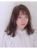 ザブックハンドサロン(The book hand salon)&nbsp;オリーブグレージュ×セミロング