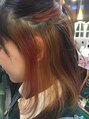 パース ビス 松戸西口店(PARS bis)&nbsp;インナーカラーです。ヘアスタイルにインパクトが出ます！