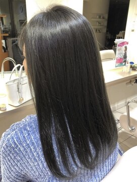 ルー(loup) オリーブグレージュ/髪質改善/トリートメント/フローディア/天神