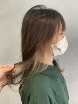 アース 高円寺店(HAIR & MAKE EARTH)&nbsp;インナーカラーに上品なホワイトベージュ♪《earth_aoyagi0415》