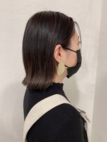 ローグ ヘアー 金町店(Rogue HAIR)&nbsp;ローグ金町美容室《沙月》　アゴラインの切りっぱなしボブ