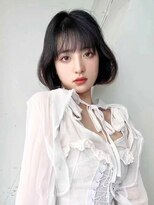 アイティーバイアルバム 下北沢店(IT by ALBUM)&nbsp;ワンホンボブダークアッシュ_ホワイトグレージュネビージュ_9205