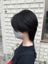 バイナル 黒髪×ウルフカット