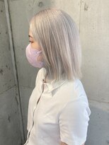 ラニヘアサロン(lani hair salon) ホワイトミルクティー/韓国ヘア/ペールブルー