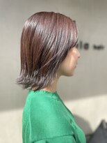 アネラヘアー(Anela hair) 大人可愛い　外ハネボブ×くすみバイオレット