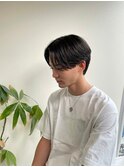 毛流れ・センターパートウルフ・ツーブロック