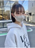 丸くないミニボブ★耳にかけて更に可愛い!!