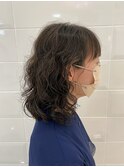 ミディアムボブパーマ