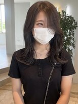 ケリーアン 太田(kelly.un)&nbsp;大人くびれミディ / シアーグレージュ / 流し前髪 / 群馬太田