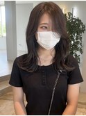 大人くびれミディ / シアーグレージュ / 流し前髪 / 群馬太田