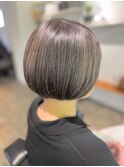 30代40代50代×ブルーグレージュ白髪ぼかし×マチルダボブ代官山