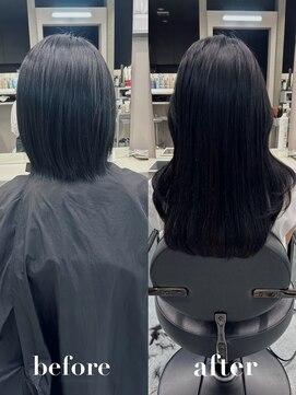 リリー(Lilley) 【lilley 稲永麻衣】エクステ+ブルーブラック+天神韓国ヘア