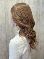 テトテ 門戸厄神店(tetote)&nbsp;【tetote村山のサロンスタイル】ハイトーンベージュ波巻きロング