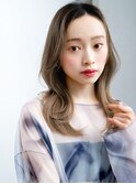 ミルクティーアッシュハイトーンカラーアースカラー姫カット小顔