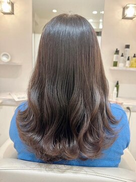 アールヘアーデザイン 藤が丘(r hair design) ゆるふわロングベージュカラーブリーチしない透明感カラー