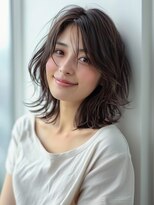 アルトリスト(Altruist Aging×HAIR&SPA)&nbsp;★ダークアッシュ大人ガーリーボブ着物ミディアムレイヤーカット