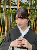 成人式メイク 成人式ヘア タイトヘア タイトシニヨン 振袖ヘア