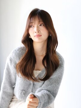 リアン バイ キートス(Lien by kiitos) レイヤーカット/韓国/くびれヘア/小顔前髪/艶髪/オリーブカラー