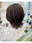 くびれレイヤーでひし形シルエット レイヤーミディ　[髪質改善]