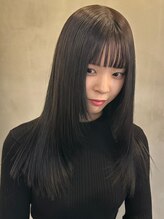 エンター 天神店(ENTER) レイヤーストレートロング/ツヤ髪/黒髪/ENTER 天神店