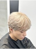 マッシュウルフ/ハイトーンカラー/マッシュスタイル