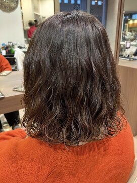 アウラ(AURA) 盛岡駅レディースパーマショートパーマコテ巻き風パーマ30代40代