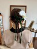 お祭りお出かけに　浴衣着付けhair set