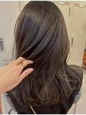 #オリーブブラウン　#ハイライトカラー