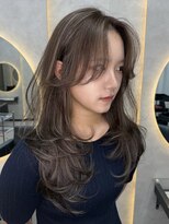 ルノン シェリー(LUNON cheliy)&nbsp;ハイライトカラーくびれヘアアプリコットオレンジ