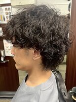 マーズ(MARS)&nbsp;刈り上げセンターパート/ブルーブラック/サーフカール