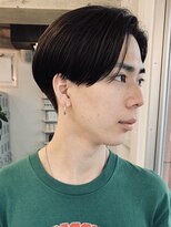 バイフィフス 原宿/表参道(by fifth)&nbsp;ナチュラルセンターパート七三分けニュアンスパーマカルマパーマ