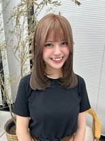 ビューナゴヤ 名駅(VIEW NAGOYA)&nbsp;レイヤーカット/ミディアムレイヤー/前髪カット/似合わせカット