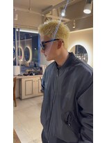 キャンバス バイ ネオリーブ 横浜西口(Canvas by neo.)&nbsp;横浜★スモーキーブロンドヘアメンズハイトーン