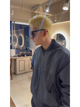 キャンバス バイ ネオリーブ 横浜西口(Canvas by neo.) 横浜★スモーキーブロンドヘアメンズハイトーン