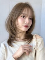 セイドット オモテサンドウ(Say. omotesando) Say.ミディアムレイヤーレイヤーロング韓国風ハイトーンカラー