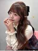 ベージュ/韓国ヘア/渋谷/レイヤー/顔まわり/前髪