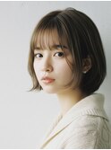 30代40代50代絶壁解消ひし形小顔前下がりショートボブ【越谷】
