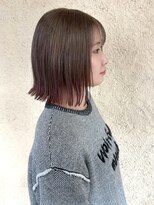 プリモ ココ 鍋島店(Primo coco.)&nbsp;外ハネミディアム くびれヘア 髪質改善 艶髪 前髪カット 美髪