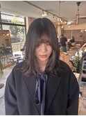 ～セミロング～透明感抜群の暗めカラー