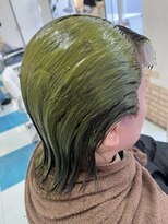 美容室グリッター 雀宮店 お茶カラーで癒されボブ