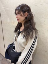 アクシス 栄ガスビル店(`AXIS) ワンホンレイヤー/ミルクティーブロンド/ダークブルー/名古屋栄