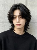 マンバンセンター分けマンバンヘアマッシュパーマツイストパーマ