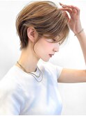 マッシュショートボブ30代40代小顔銀座面長丸顔クールショート