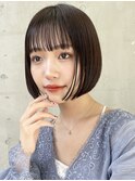 ◎タッセルカットサイドバングタンバルモリ韓国ボブ
