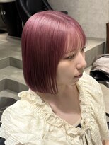 ベモ(NVEMO)&nbsp;ピンクベージュボブハイトーンボブミルクティーボブケアブリーチ