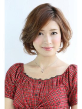 ヘア ルミナス バイ フォルテ(HAIR LUMINAS by FORTE) 表情までイキイキ輝く!!フレッシュピンクのふんわりショートボブ