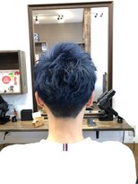 ヘア プロデュース アイモ(Hair Produce Aimo) トリプルカラーで作るブルーフェザーモヒカン☆