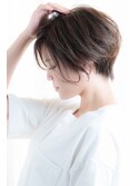 30代40代50代 前下がりセンシュアルなハンサムショート(st橋元)